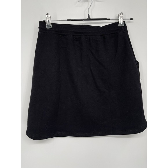 SUNDRY Sunday Short Drawstring Skirt Black Cotton Modal Size1‎ - Picture 5 of 6